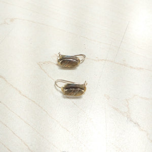ARETES PAR ORO COMBINADO 10 K 1.4 GRMS (SEMINUEVO)