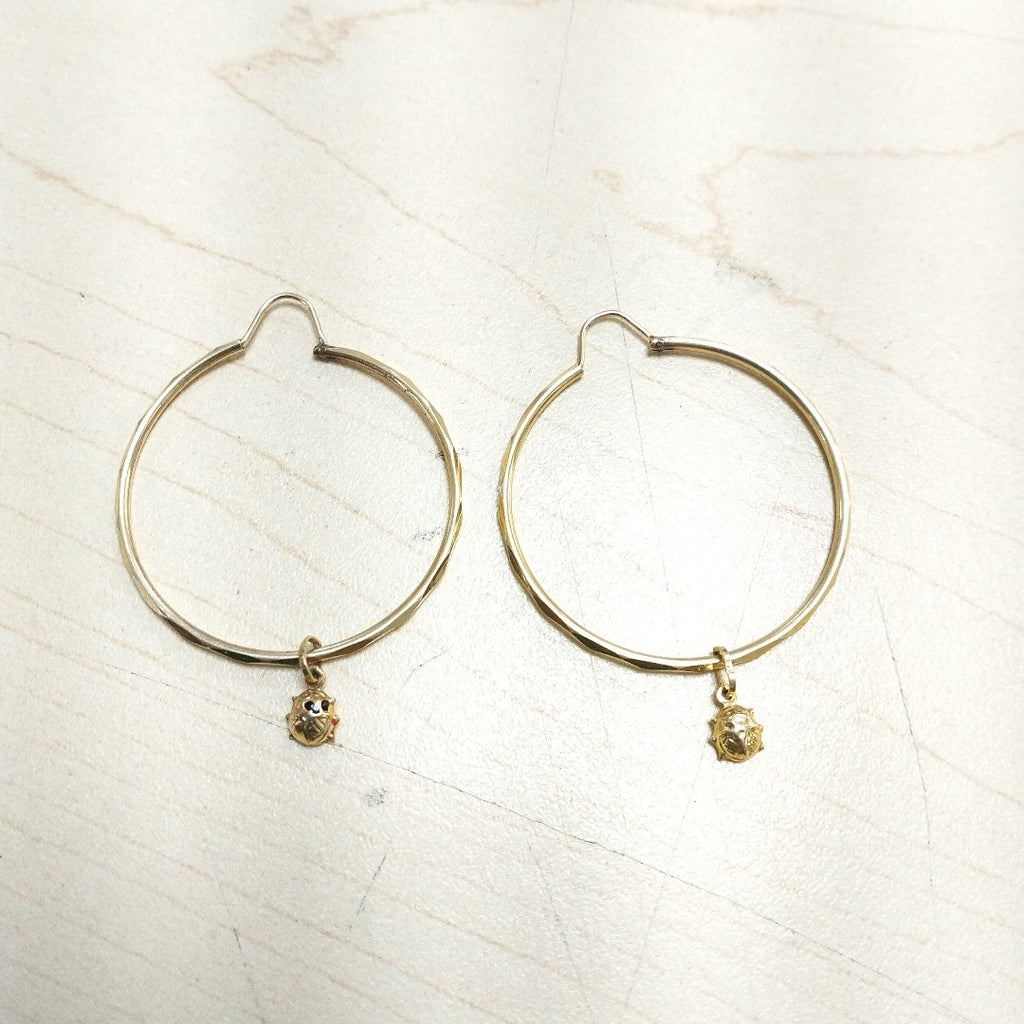 ARRACADAS PAR ORO 14 K 3.6 GRMS (SEMINUEVO)