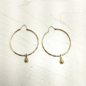 ARRACADAS PAR ORO 14 K 3.6 GRMS (SEMINUEVO)