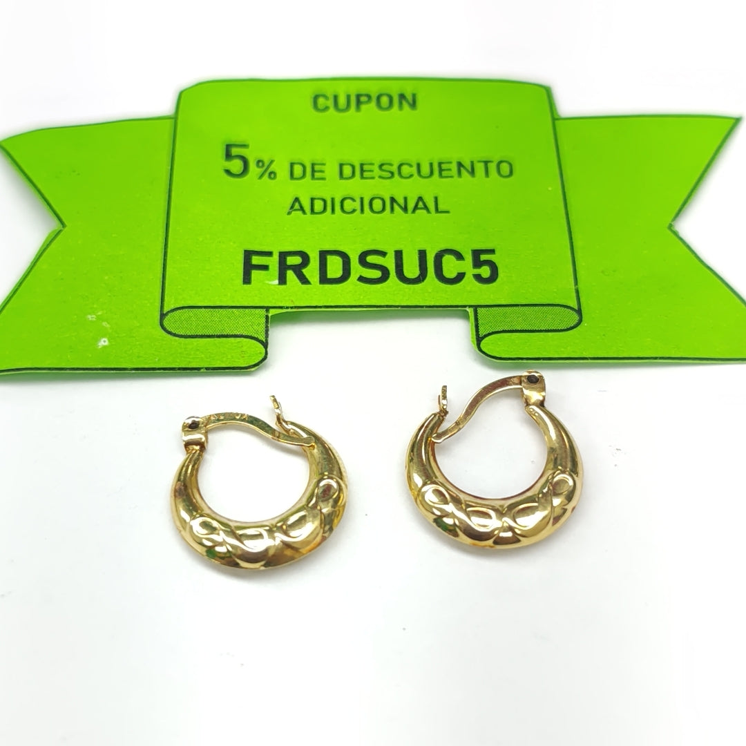 ARRACADAS PAR ORO 10 K 1,30 GRMS (SEMINUEVO)