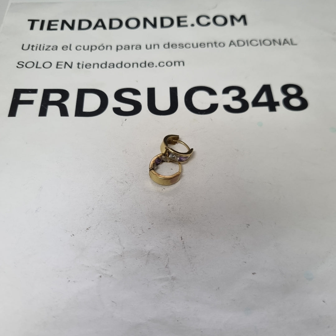 ARRACADAS PAR ORO 10 K 1.7 GRMS (SEMINUEVO)