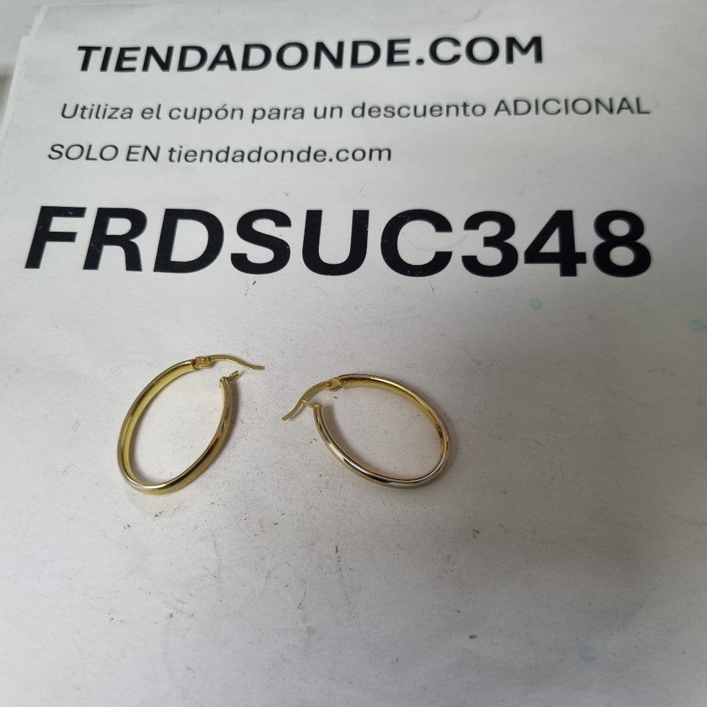 ARRACADAS PAR ORO 14 K 2.5 GRMS (SEMINUEVO)