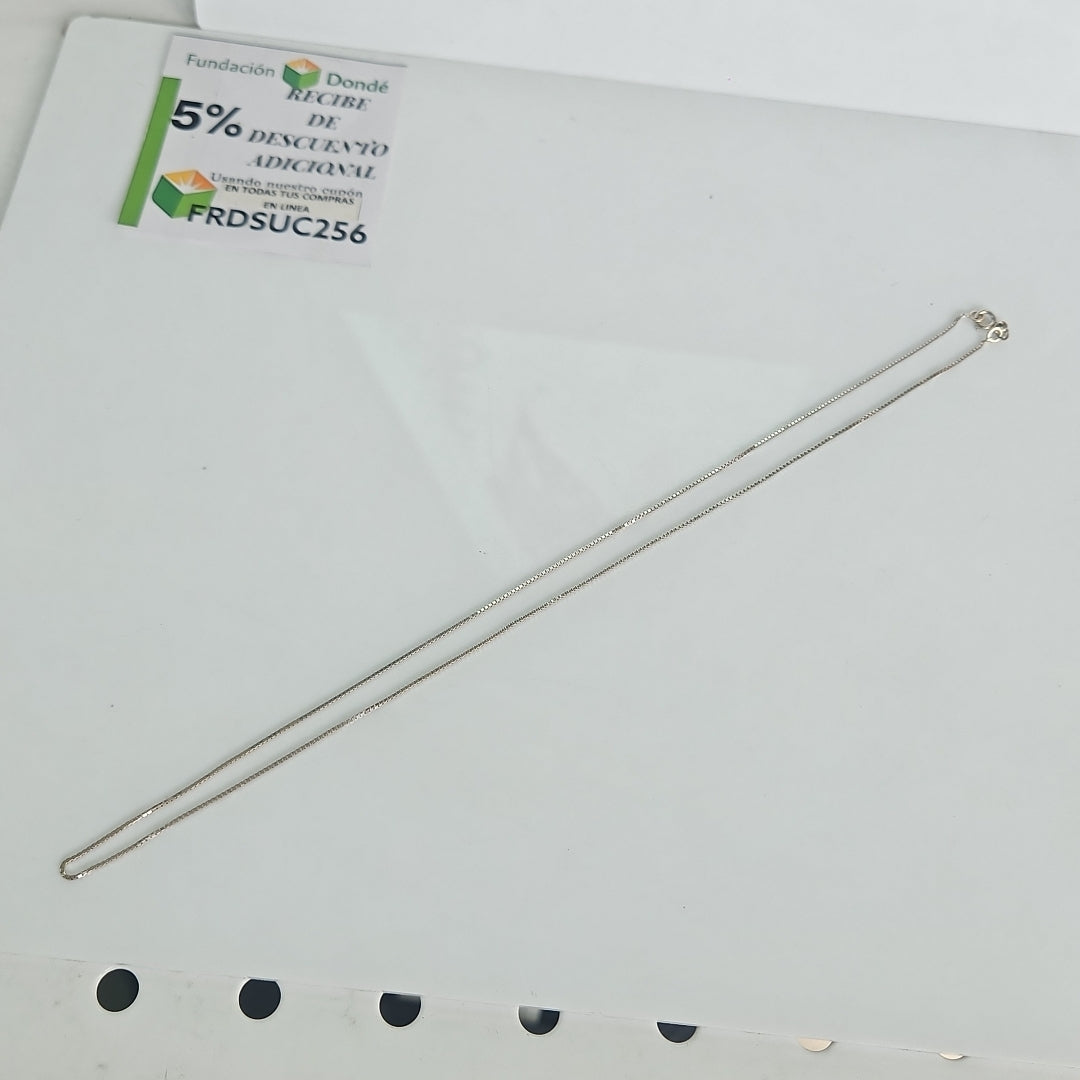 CADENA ORO,ORO BLANCO 14 K 2,00 GRMS (SEMINUEVO)