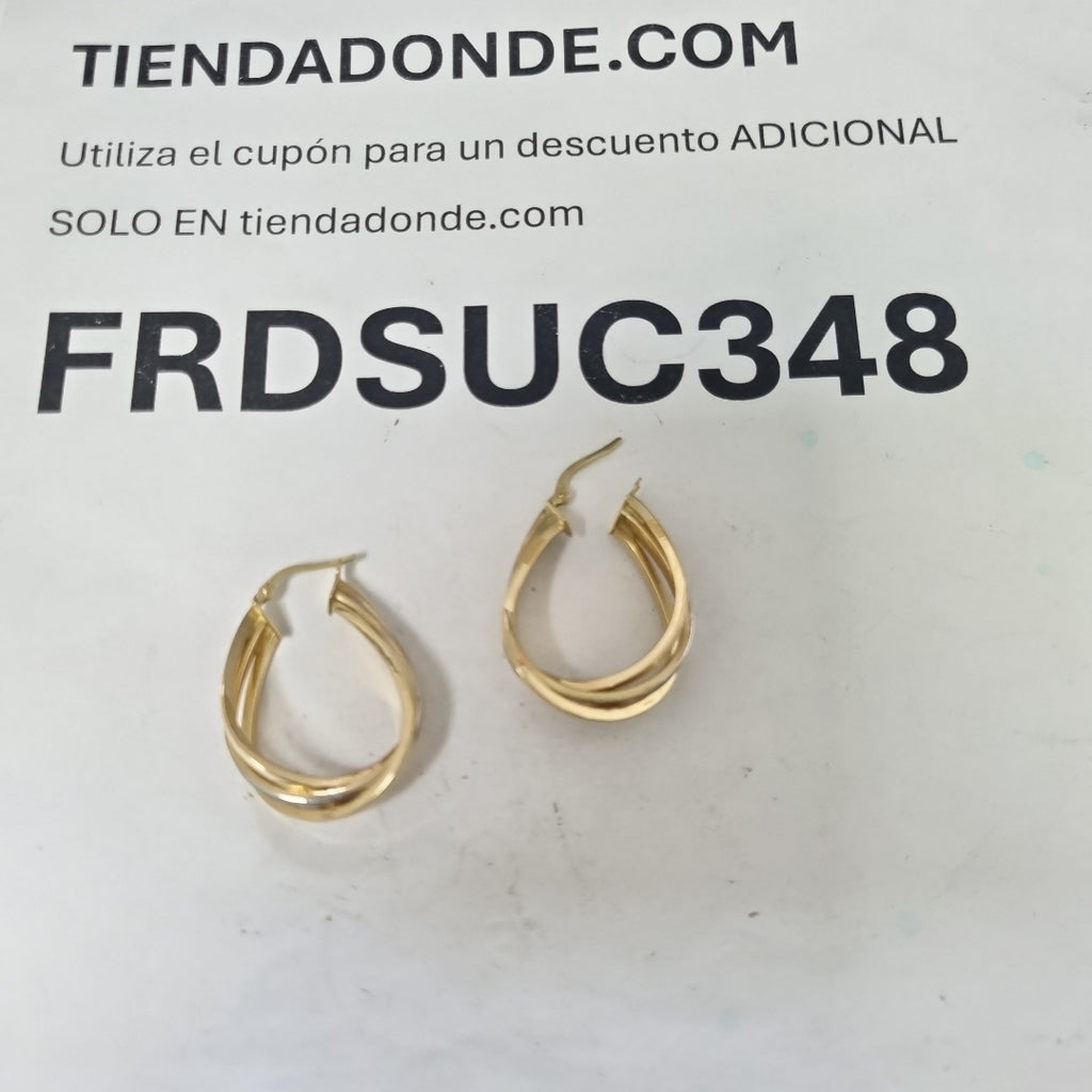 ARRACADAS PAR ORO 14 K 4 GRMS (SEMINUEVO)