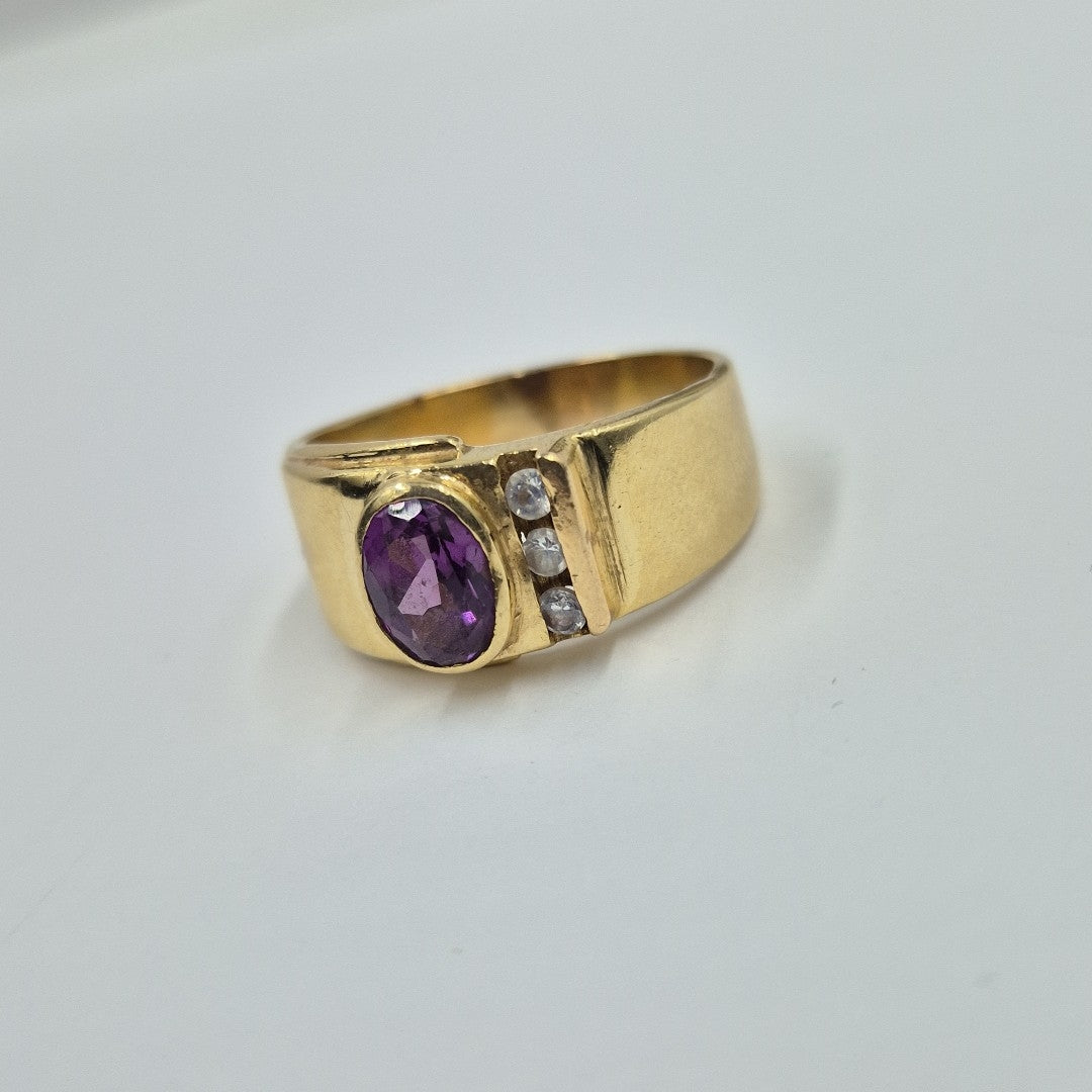 ANILLO ORO 14 K 6,70 GRMS (SEMINUEVO)