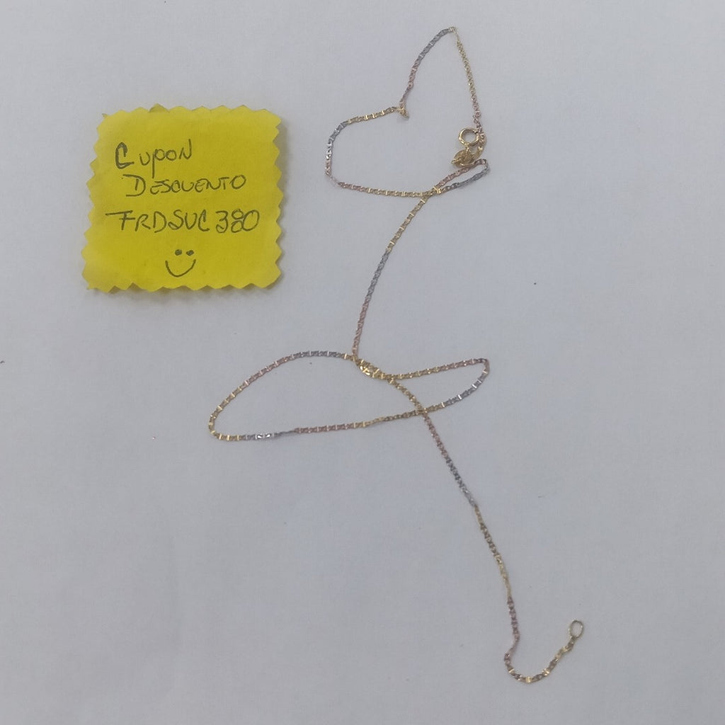 CADENA ORO,RODIADO 14 K 1,10 GRMS (SEMINUEVO)