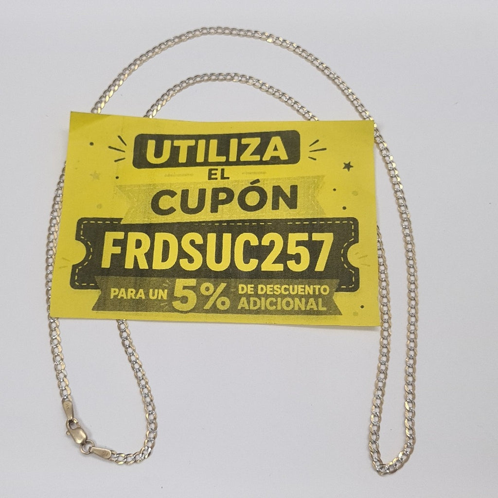 CADENA ORO, RODIADO 14 K 4.4 GRMS (SEMINUEVO)