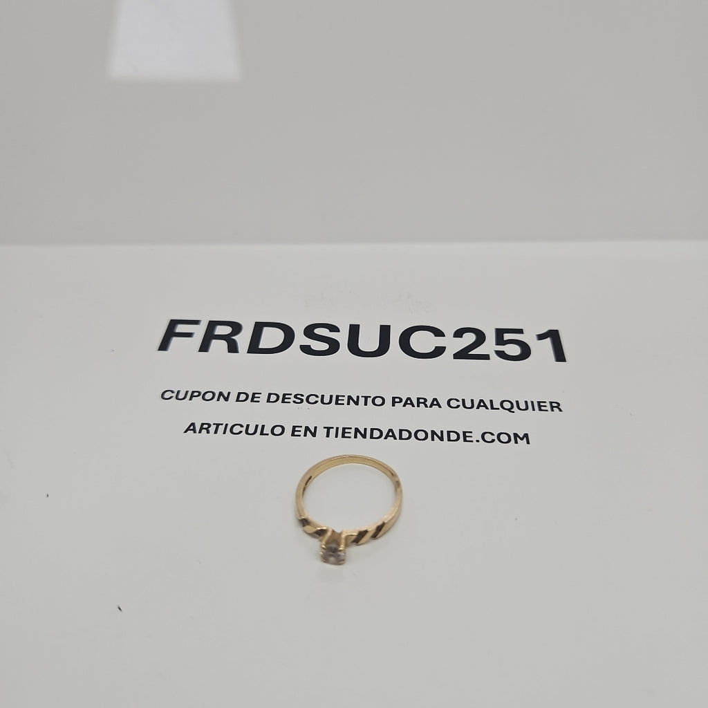 SOLITARIO ORO 14 K 1.7 GRMS (SEMINUEVO)