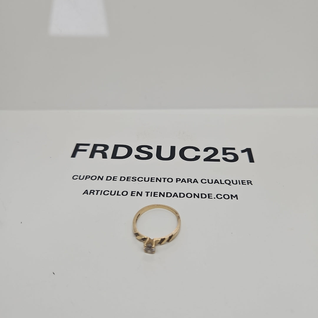 SOLITARIO ORO 14 K 1.7 GRMS (SEMINUEVO)