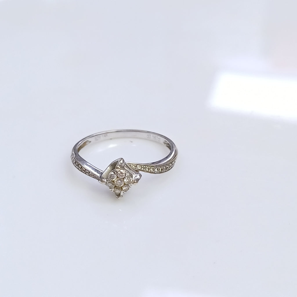 ANILLITO ORO, ORO BLANCO 14 K 2 GRMS (SEMINUEVO)