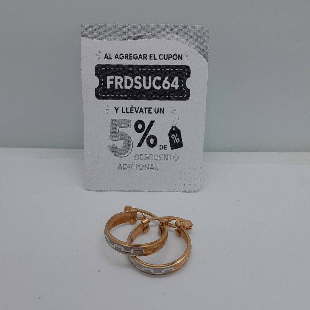ARRACADAS PAR ORO 14 K 3,20 GRMS (SEMINUEVO)