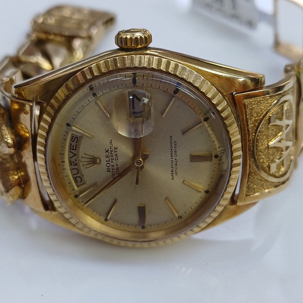 RELOJ CAJA Y PULSO ORO ORO 16K 202.2 GRMS (SEMINUEVO)
