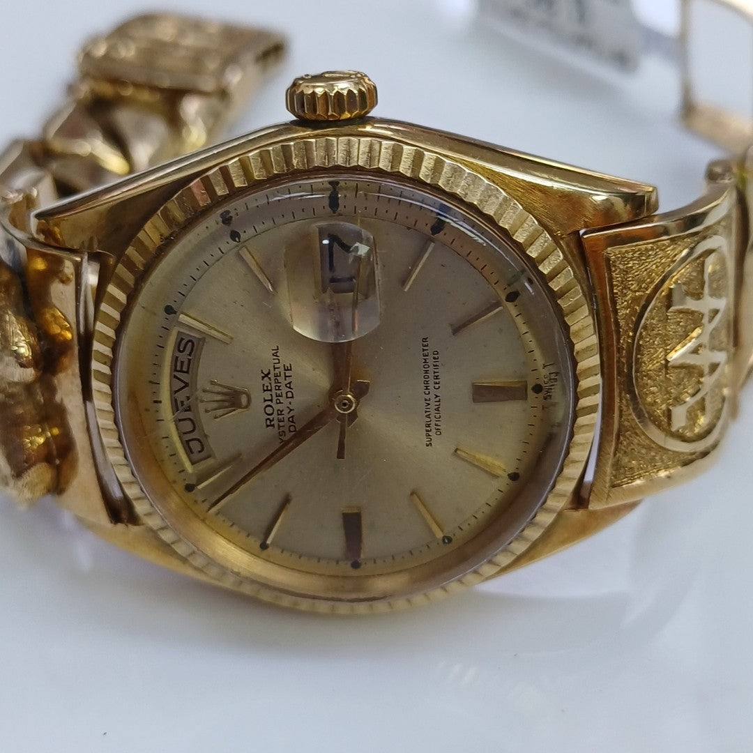 RELOJ CAJA Y PULSO ORO ORO 16K 202.2 GRMS (SEMINUEVO)