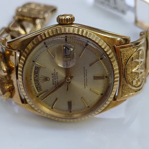 RELOJ CAJA Y PULSO ORO ORO 16K 202.2 GRMS (SEMINUEVO)