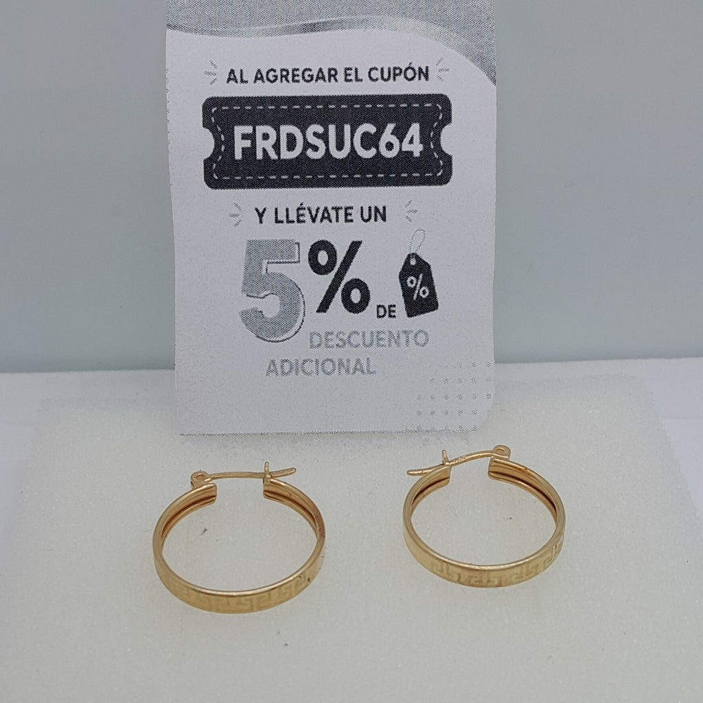 ARRACADAS PAR ORO 14 K 1,90 GRMS (SEMINUEVO)