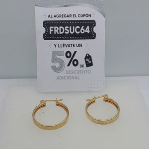 ARRACADAS PAR ORO 14 K 1,90 GRMS (SEMINUEVO)