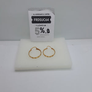 ARRACADAS PAR ORO 14 K 2,00 GRMS (SEMINUEVO)