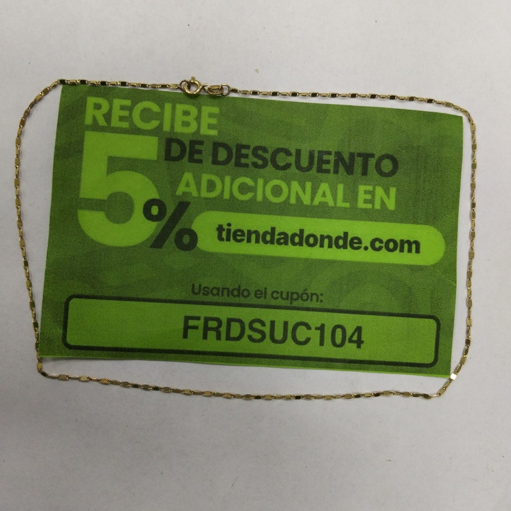 CADENA ORO 14 K 2.3 GRMS (SEMINUEVO)
