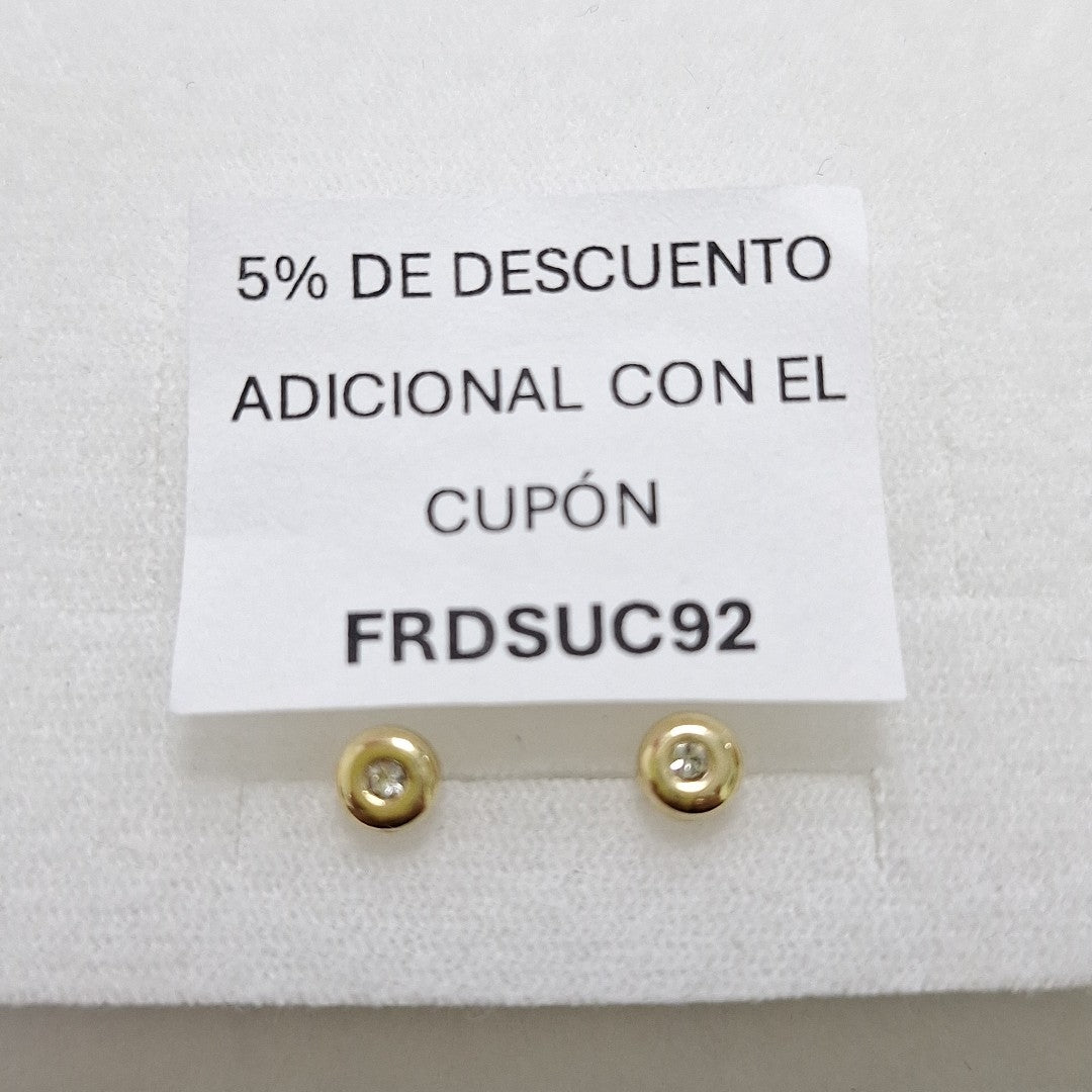 BROQUELES BROQUEL C CIRCONIA 14K 0.27 GR (NUEVO)