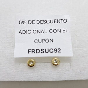 BROQUELES BROQUEL C CIRCONIA 14K 0.27 GR (NUEVO)