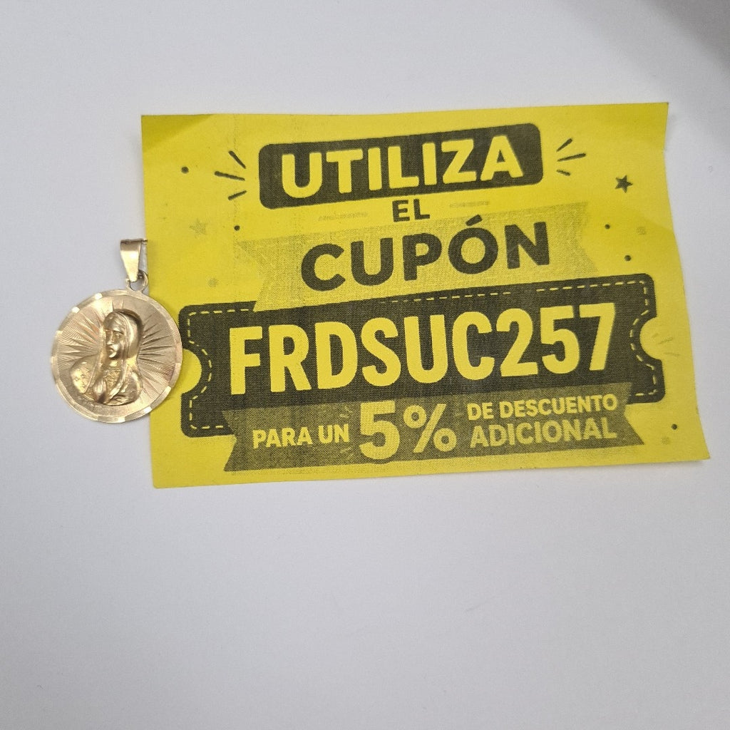 MEDALLA RELIGIOSA ORO 14 K 2.1 GRMS (SEMINUEVO)
