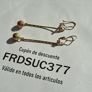 ARETES PAR ORO 10 K 2.6 GRMS (SEMINUEVO)