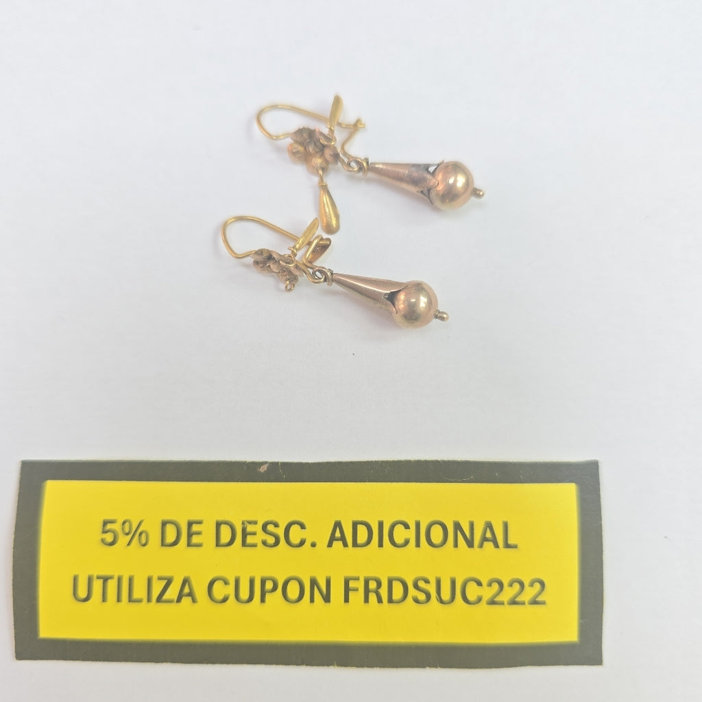 ARETES PAR ORO 10 K 2,20 GRMS (SEMINUEVO)