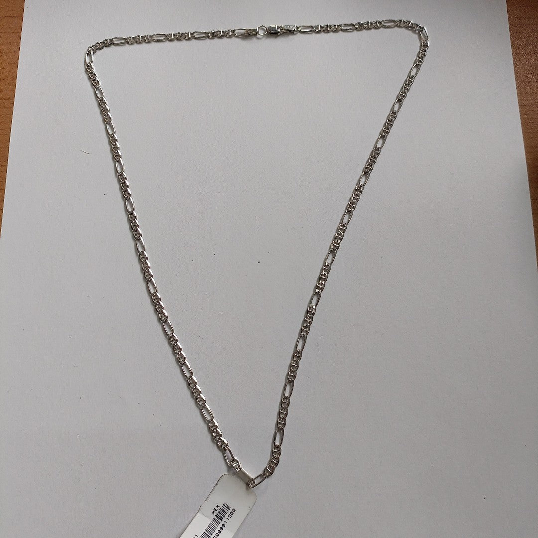 CADENA TEJIDO MARINERO PLATA .925 55 CM 7.9 GR (NUEVO)