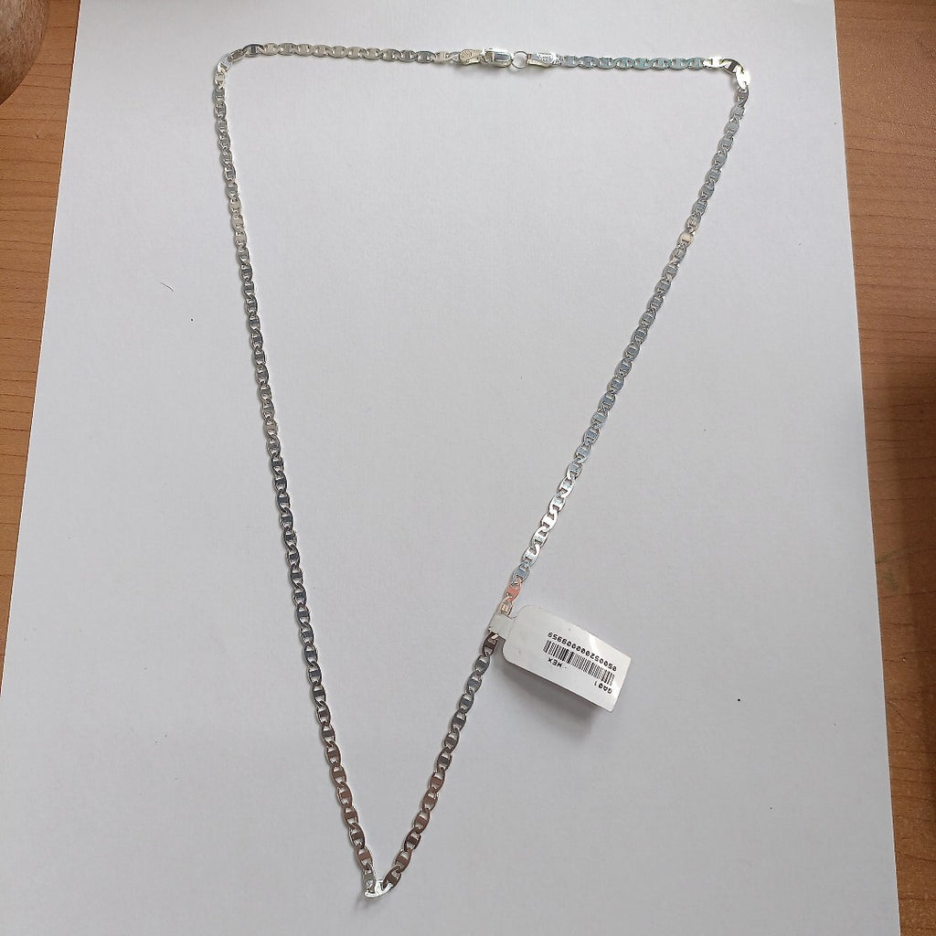 CADENA TEJIDO GUCHI PLATA .925 60 CM 9.3 GR (NUEVO)