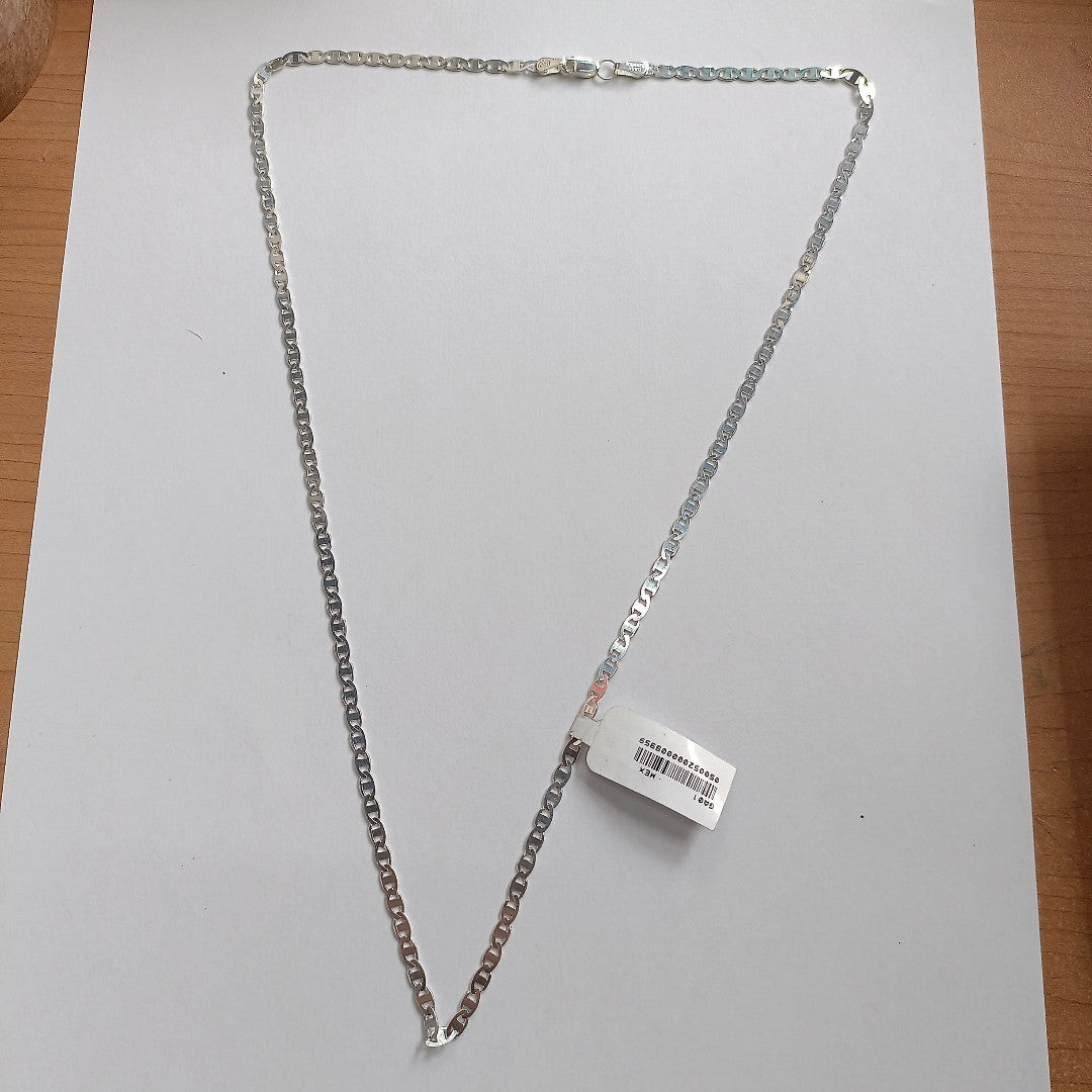 CADENA TEJIDO GUCHI PLATA .925 60 CM 9.3 GR (NUEVO)