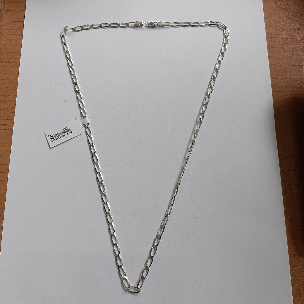 CADENA TEJIDO ESLABONES PLATA .925 60 CM 10.6 GR (NUEVO)