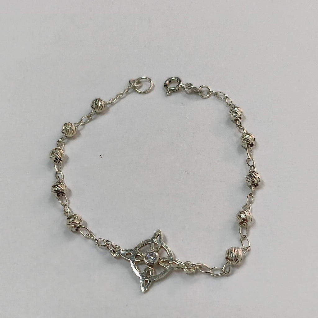 PULSERA TEJIDO ESPECIAL PLATA .925 18 CM 2.9 GR (NUEVO)