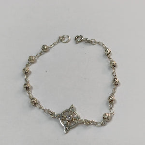 PULSERA TEJIDO ESPECIAL PLATA .925 18 CM 2.9 GR (NUEVO)