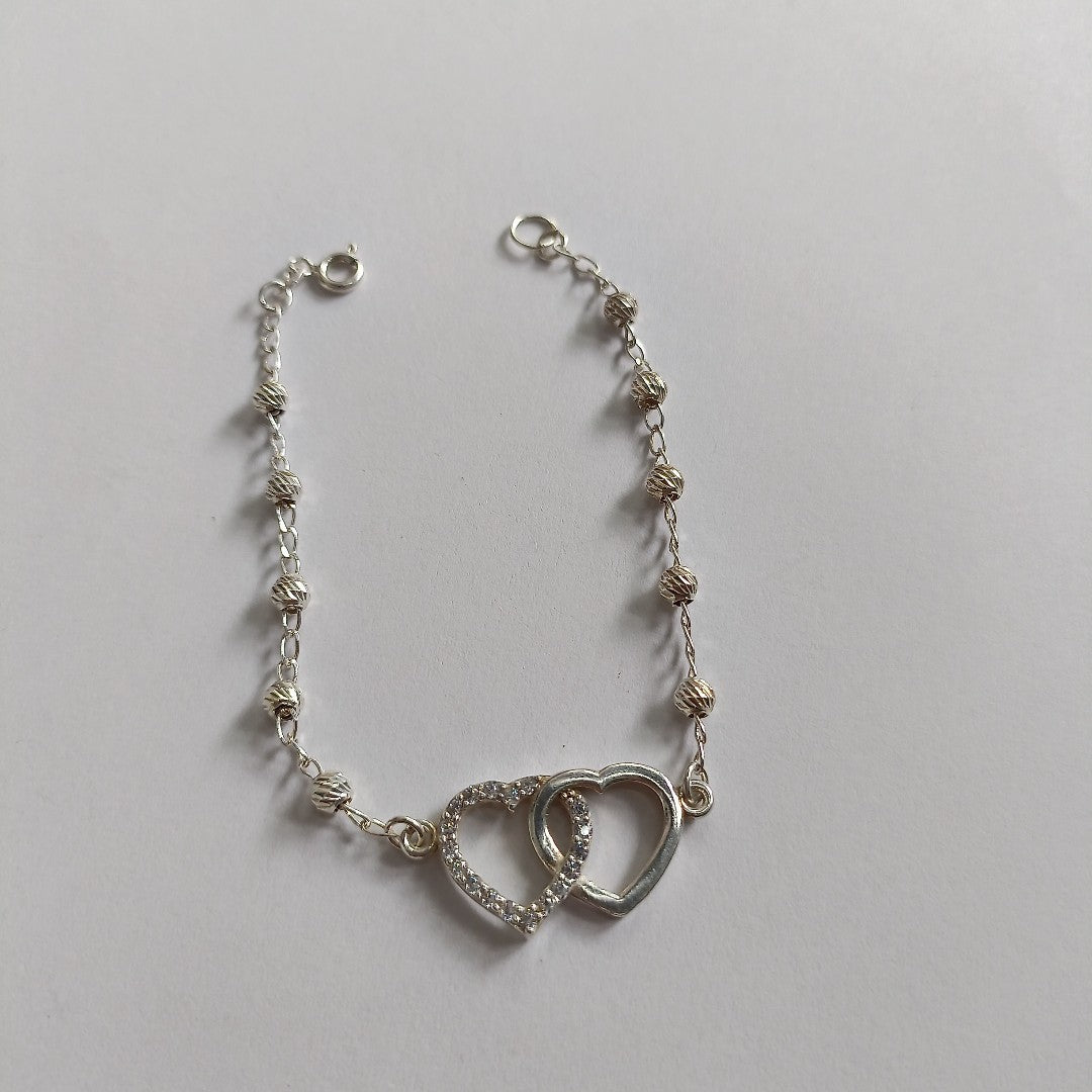 PULSERA TEJIDO TEJIDO ESPECIAL PLATA .925 18 CM 4.1 GR (NUEVO)