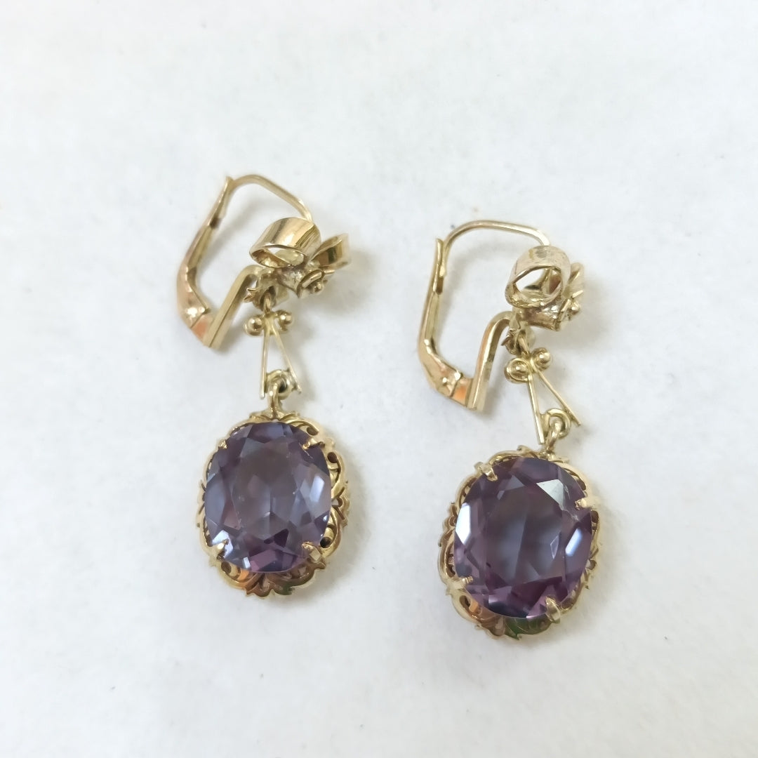 ARETES PAR ORO 14 K 6.8 GRMS (SEMINUEVO)