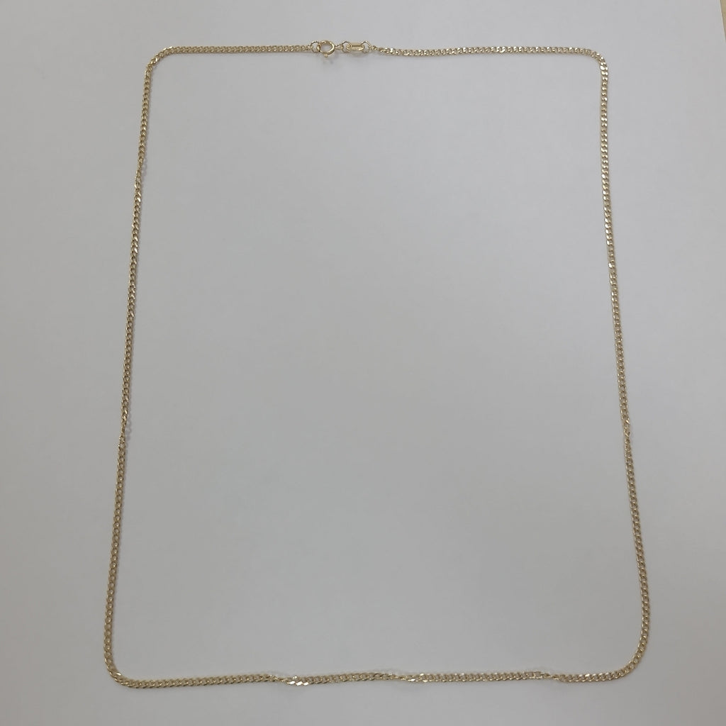 CADENAS TEJIDO BARBADA ORO 10K 60 CM 4.2 GR (NUEVO)