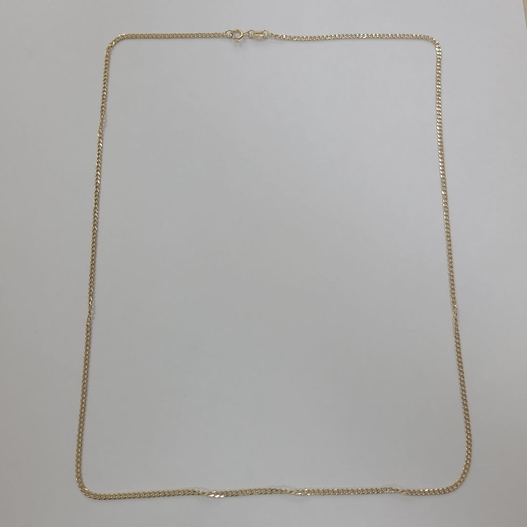 CADENAS TEJIDO BARBADA ORO 10K 60 CM 4.2 GR (NUEVO)