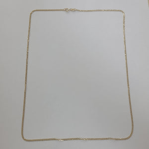 CADENAS TEJIDO BARBADA ORO 10K 60 CM 4.2 GR (NUEVO)