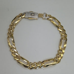PULSERA CABALLERO MONACO ORO 14K 11 (NUEVO)