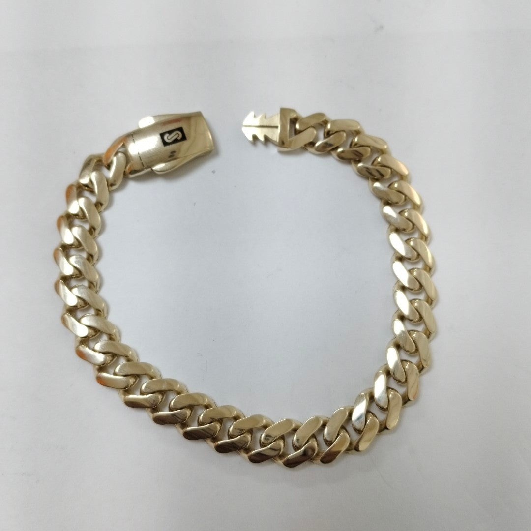 PULSERA CABALLERO MONACO ORO 14K 13.7 (NUEVO)