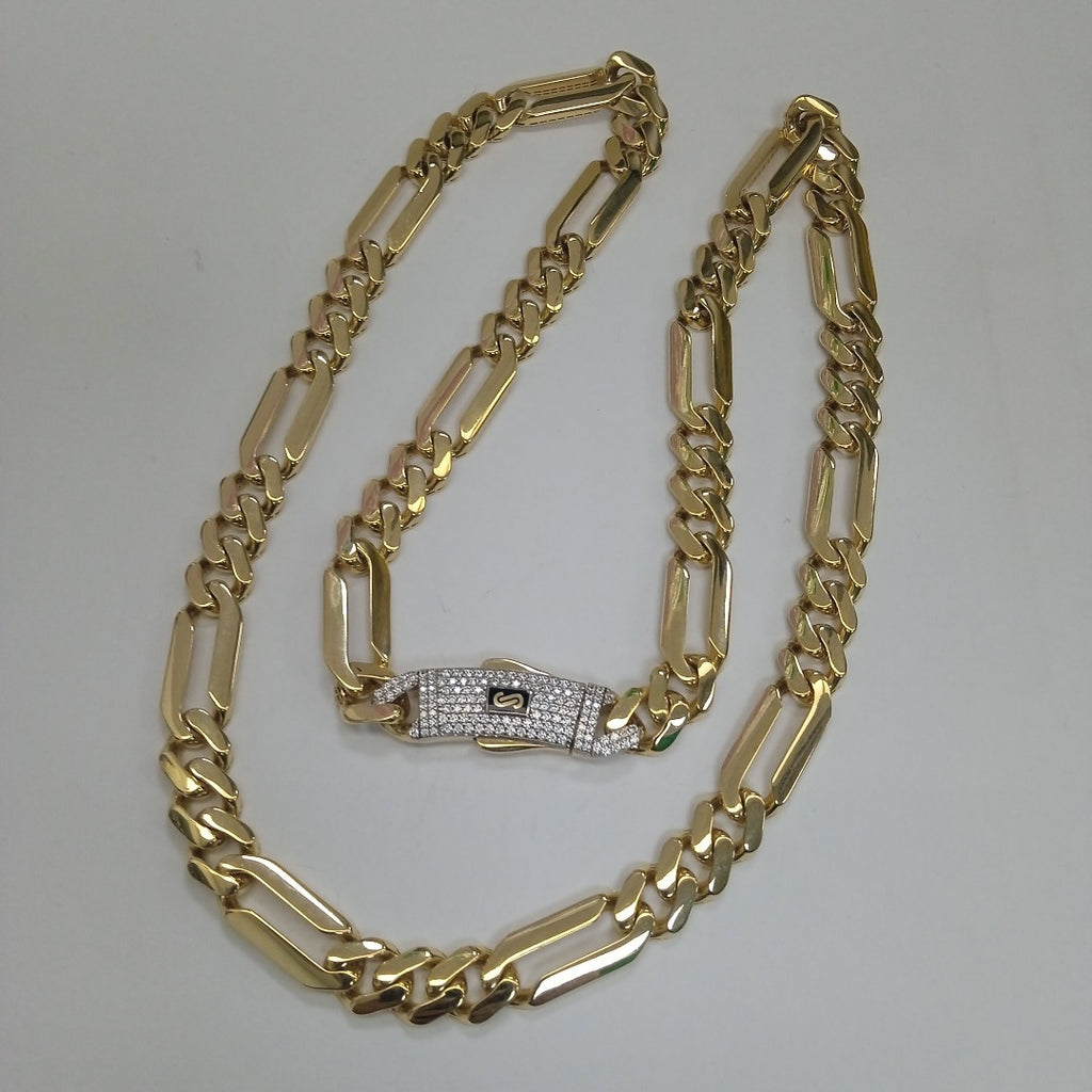 CADENA MONACO ORO 14K 34 (NUEVO)