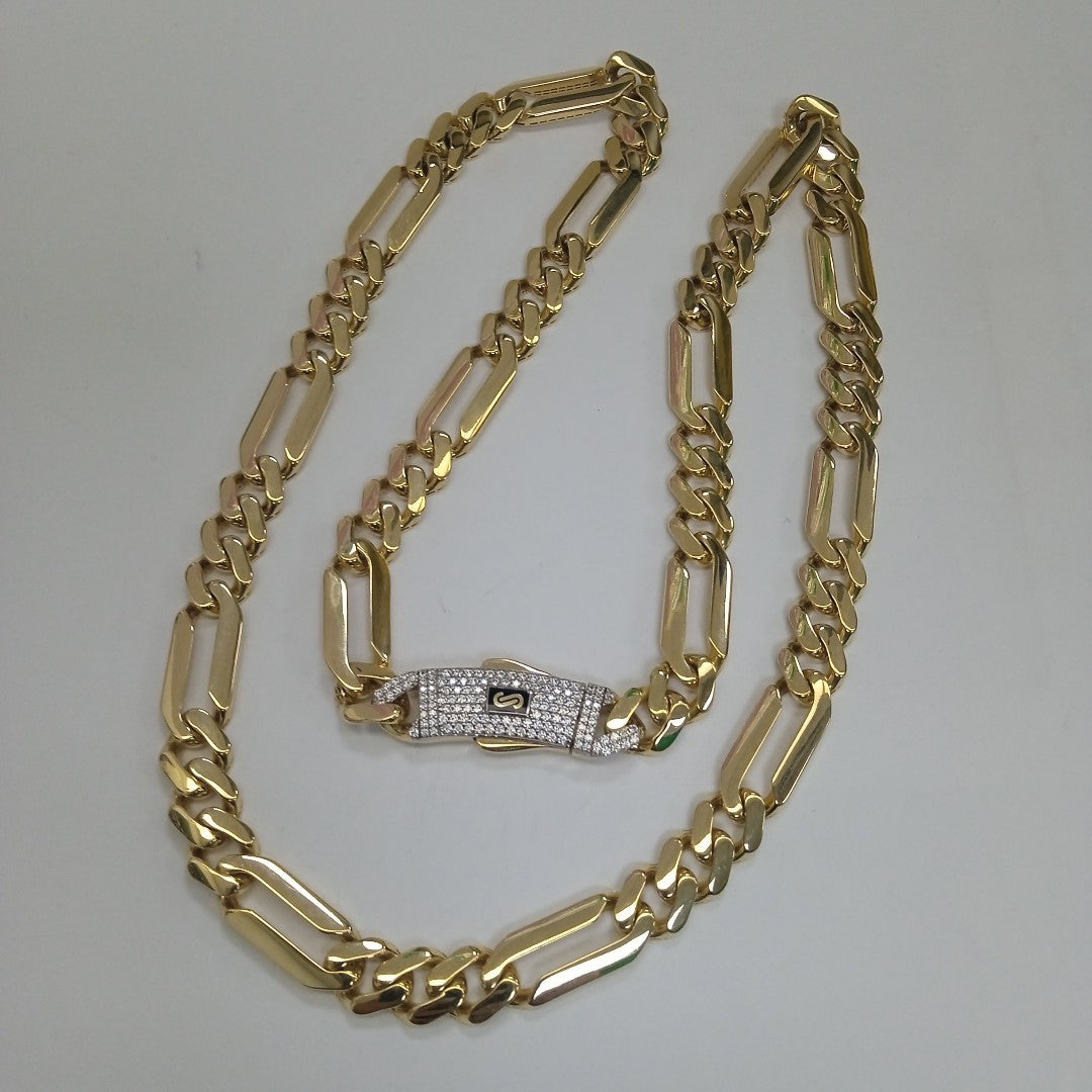 CADENA MONACO ORO 14K 34 (NUEVO)