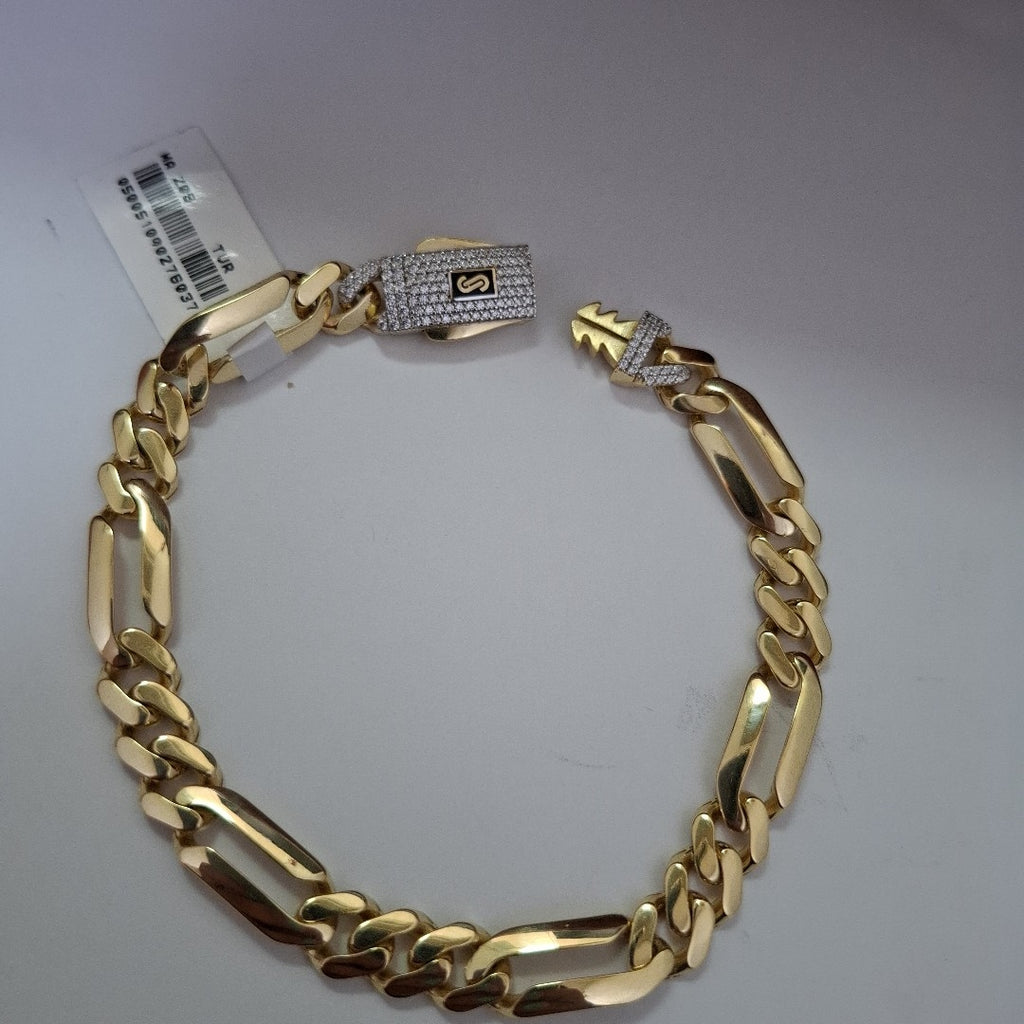 PULSERA CABALLERO MONACO ORO 14K 11.1 (NUEVO)