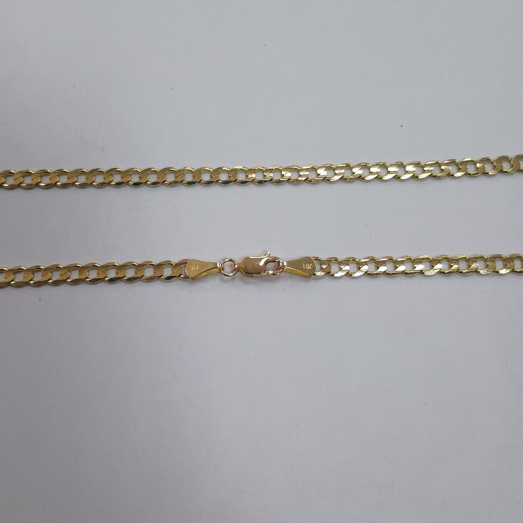 CADENA BARBADA 14K 55 CM 12.6 GR (NUEVO)