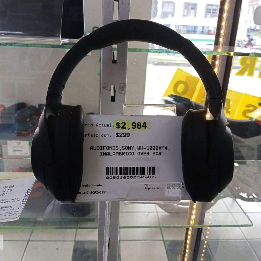 AUDIFONOS SONY WH-1000XM4 INALAMBRICO OVER EAR (SEMINUEVO)