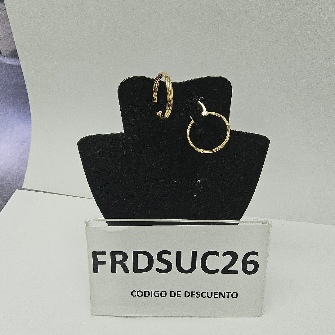 ARRACADAS ORO 14K 2.6 (NUEVO)