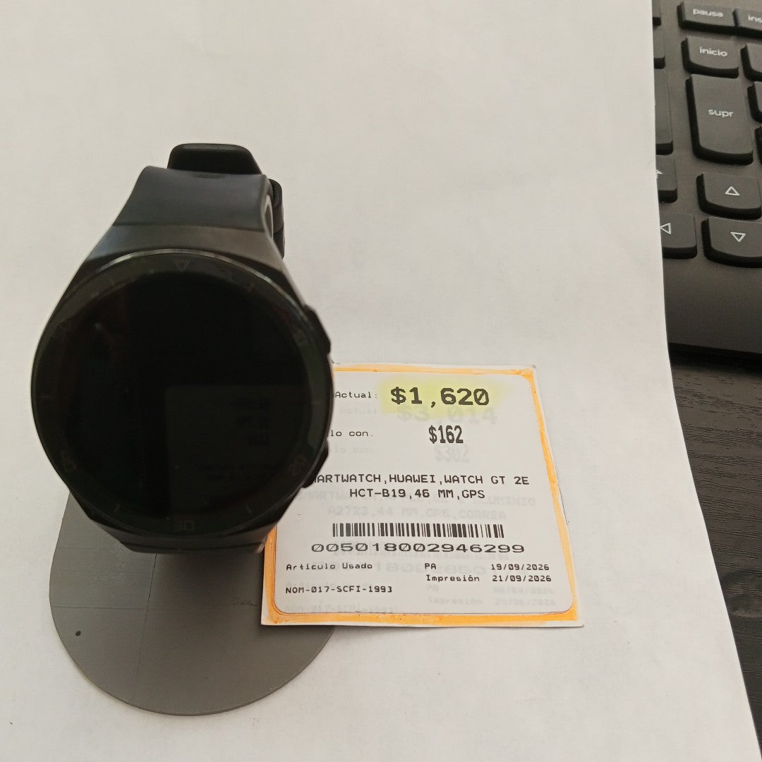 SMARTWATCH HUAWEI WATCH GT 2E HCT-B19 46 MM GPS (SEMINUEVO)