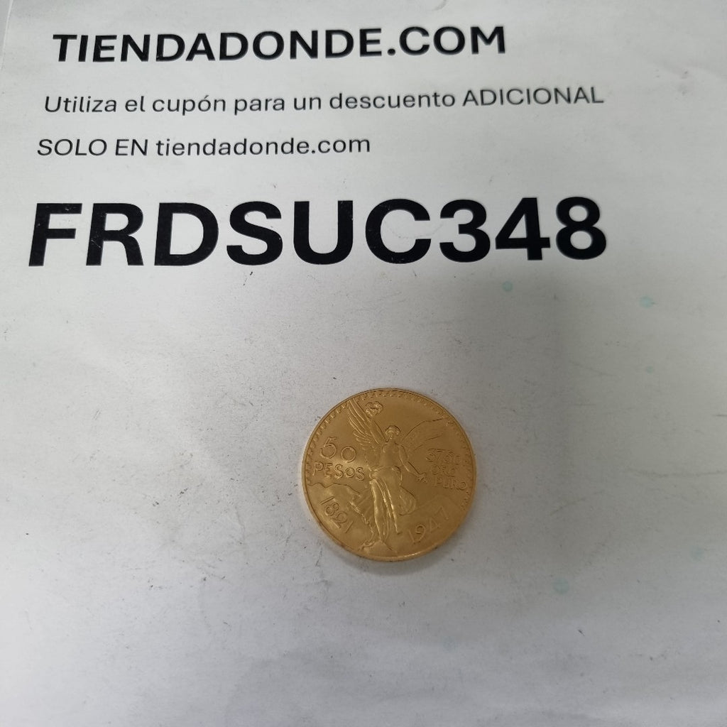 K1 41.6 GRMS 21 K IDENTIFICACIÓN MONEDA NOMINATIVA MONEDAS PESOS 50 PESOS (SEMINUEVO)
