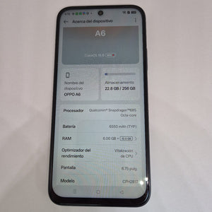 CELULAR OPPO A6 CPH2817 (2026) 256 GB 6 GB RAM (SEMINUEVO)