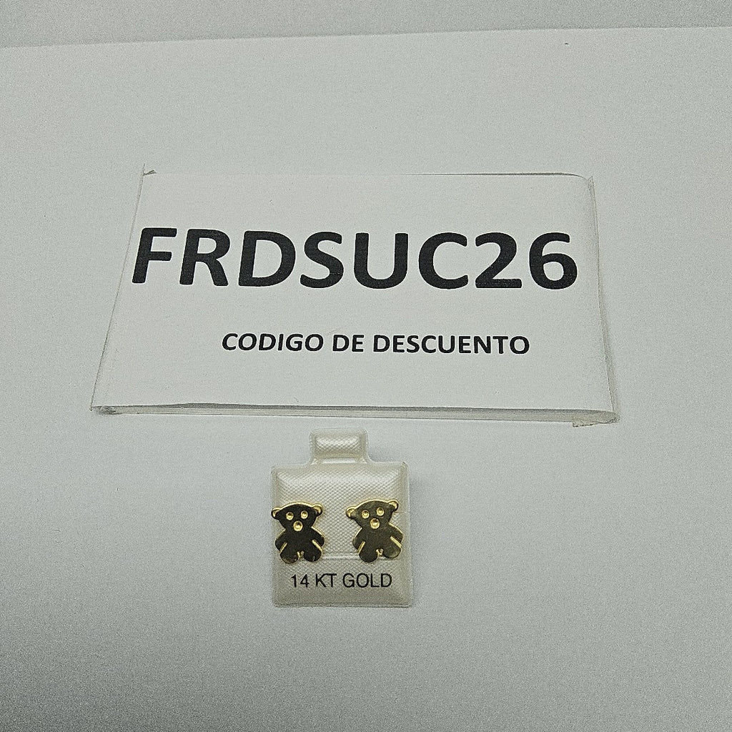 BROQUELES ORO 14K 1.6 (NUEVO)